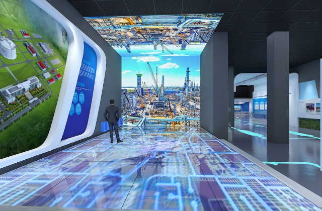 長春城市LNG應(yīng)急調(diào)峰儲(chǔ)配站工業(yè)旅游展廳設(shè)計(jì)效果圖-科技展廳設(shè)計(jì)
